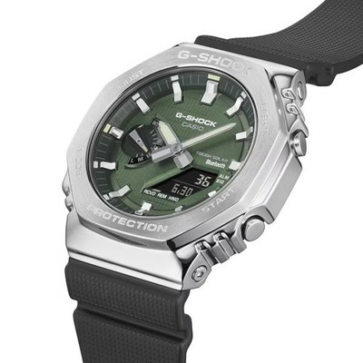 New CASIO G SHOCK GBM 2100A 1A3JF Green 20 ATM Waterproof Tough Solar Mobile Lin