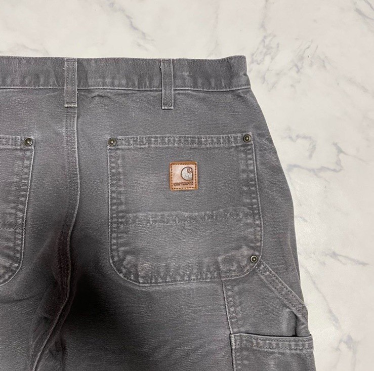 Carhartt Double Knee Pants Duck Grey 32×30 L Vintage Japan | eBay