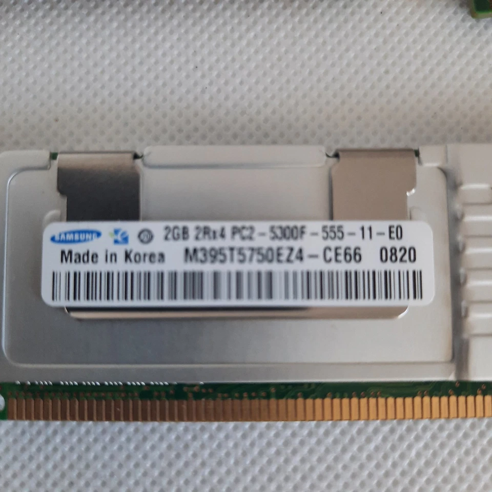 16GB TOTAL, 2gb X 8, SAMSUNG M395T5750EZ4-CE66 2RX4 PC2-5300F-555-11-E0 DDR2 - Image 2 of 2