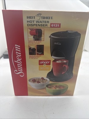 Sunbeam Hot Shot 6131 Hot Water Dispenser 16oz Open Box New Complete Black