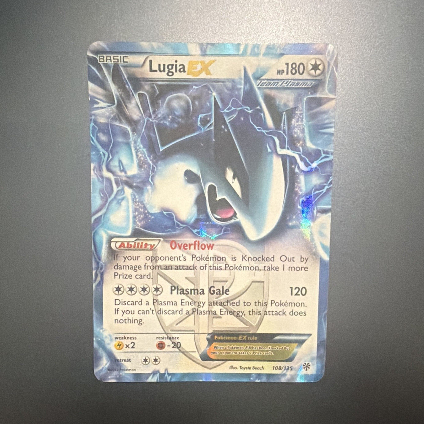 The Pokémon Company Lugia EX 102/113 Legendary Treasures Holo 180 HP Basic EN