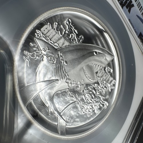 2015 Australia 1oz Silver Dollar / Great White Shark/ NGC PF70 Ultra Cameo #737D - Picture 3 of 8