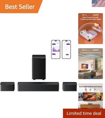 5.1 Dolby Atmos Sound Bar with 410W Power, Ideal for Home Theatre Enthusiasts