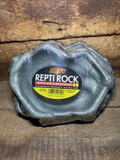 Zoo Med Reptile Food  Water Dish Repti Rock Terrarium Bowls Non Toxic Size L