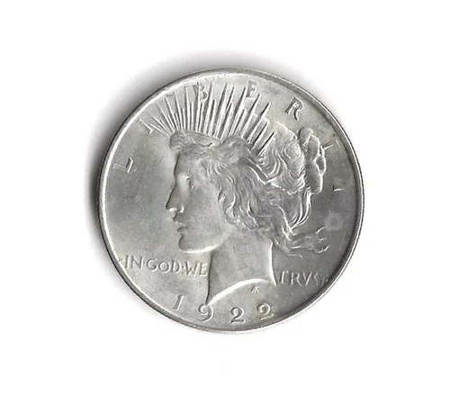 1922 Peace Silver Dollar Philadelphia AU About Uncirculate 90% Silver 0.7734 OZT