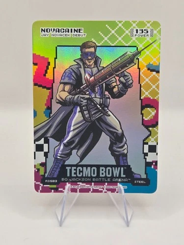 2026 Bo Jackson Battle Arena Tecmo Bowl Novacaine Jay Novacek 80's 8-Bit Rad SP