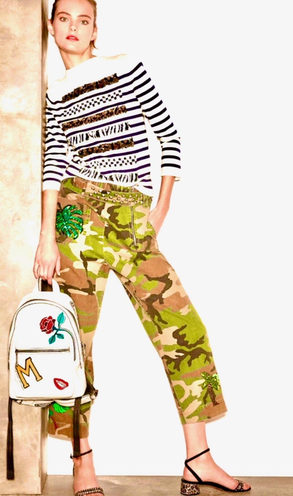 Marc Jacobs ASO Taylor Swift Reputation Camo Pants 2 4 6 Studded Belt Sequin S M image 6
