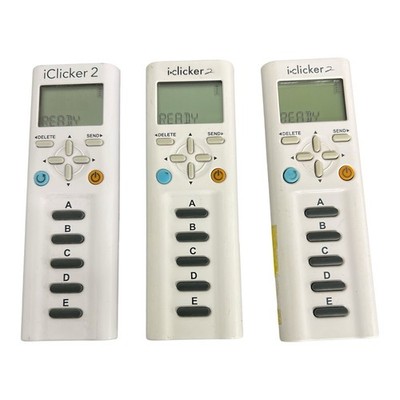 iClicker 2 Student Response Remote Classroom Clicker Lot of 3 Tested Working