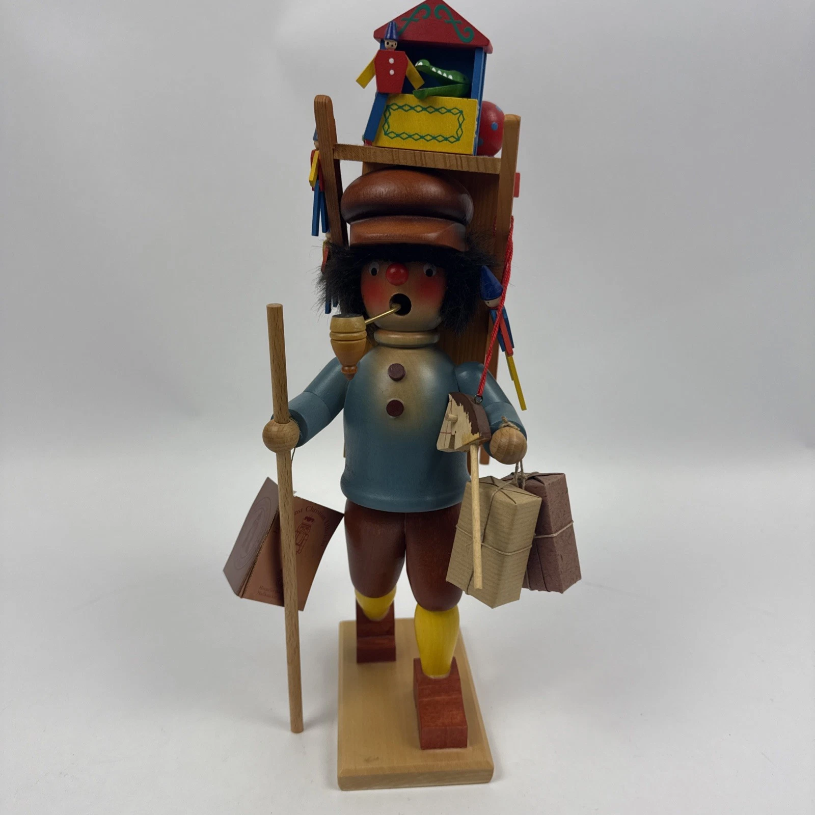 German Nutcracker, Holzkunst Christian Ulbricht, "Toy Peddler"Germany,with tag
Opens in a new window