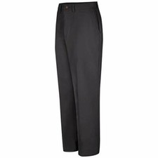 Red Kap Men's Pleated Front Cotton Pant, Black, 30W x 30L PC44BK2 Uniform Work