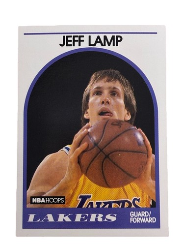 Excellent: Vintage 1989-90 NBA HOOPS Jeff Lamp Los Angeles Lakers Rookie Card