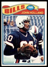 1977 Topps John Holland Rookie . Buffalo Bills #17