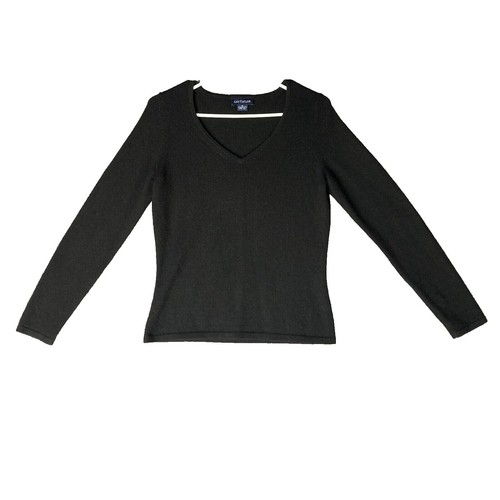 ann taylor black sweater dress Ann Taylor LOFT Black Polka Dot Mesh Ruffles Long Sleeve Midi Sweater  Brie