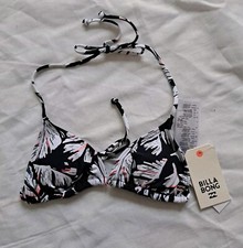 Billabong XS Floral print Bikini Top UK6 BNWT