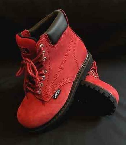 omens Lace Up Work Boots Steel Toe Cap - Picture 1 of 6