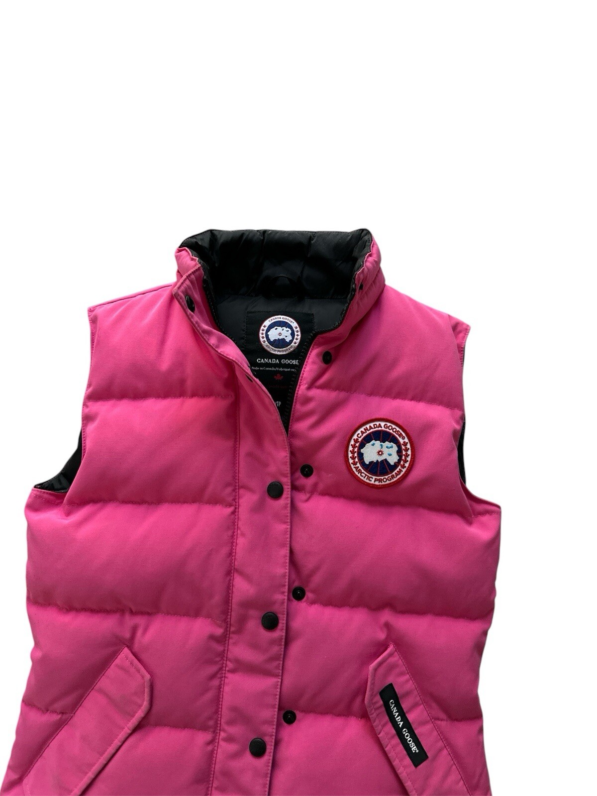 CANADA GOOSE Women FREESTYLE DOWN VEST XS Extra Small Pink Authentic 2832L thumbnail 3