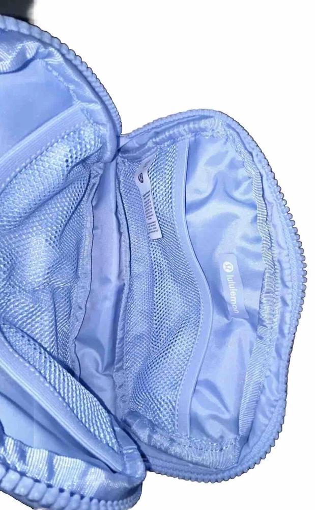 Lululemon Everywhere Belt Bag 1L Blue Windmill with Extra Long 10 Foot Strap NWT
