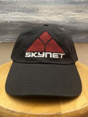 Skynet Logo Strap Back Hat Terminator Ai Intelligence Matrix Black