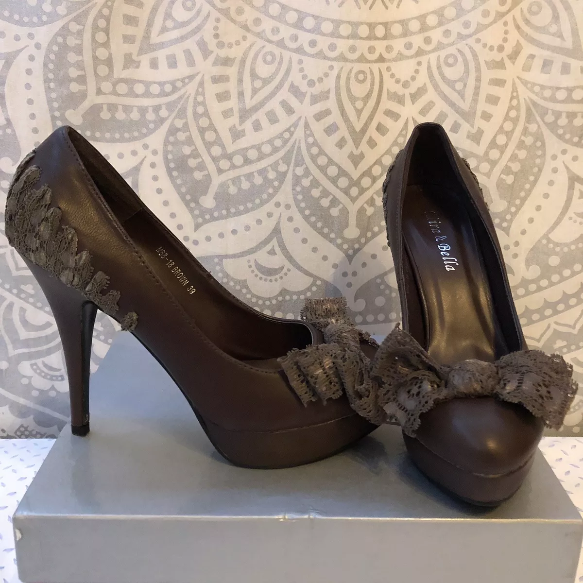 Scarpe tacco clearance marroni