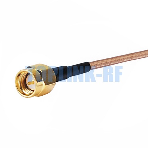 SMA Male Plug to RP-SMA Male ( Jack Pin ) Connector RF Pigtail Coax RG316 Cable - Zdjęcie 3 z 4