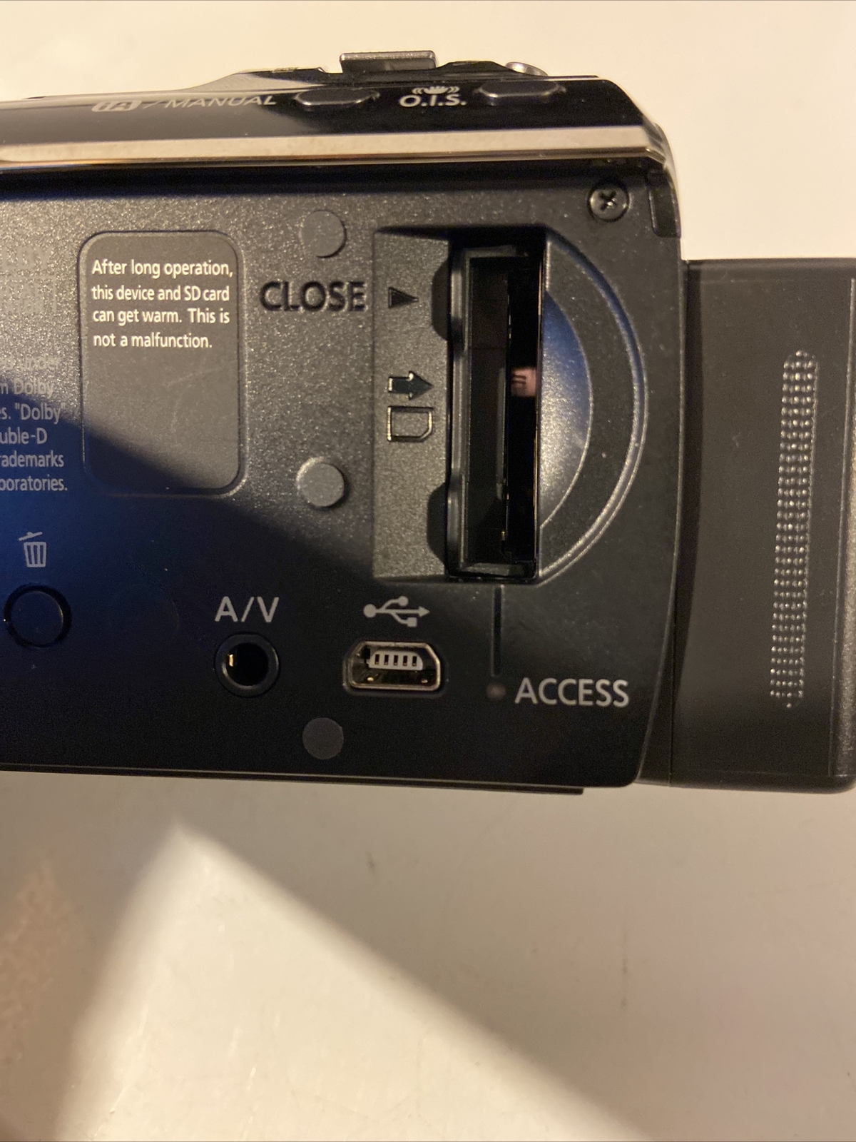 Panasonic SDR-H100 HDD/SD Cam W/ Bag & Battery - TESTED/WORKING No SD Card