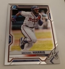 2021 MICHAEL HARRIS Bowman Chrome Draft RC #BDC86 Atlanta Braves MINT 1st Bowman