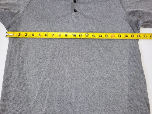 Camisa Henley Para Hombres Lululemon Metal Vent Tech Manga Larga Talla Grande Gris - Imagen 6 de 7