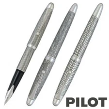 Pilot SILVERN FK-5MS Sterling Silver 18K Fountain Pen 3type FedEx