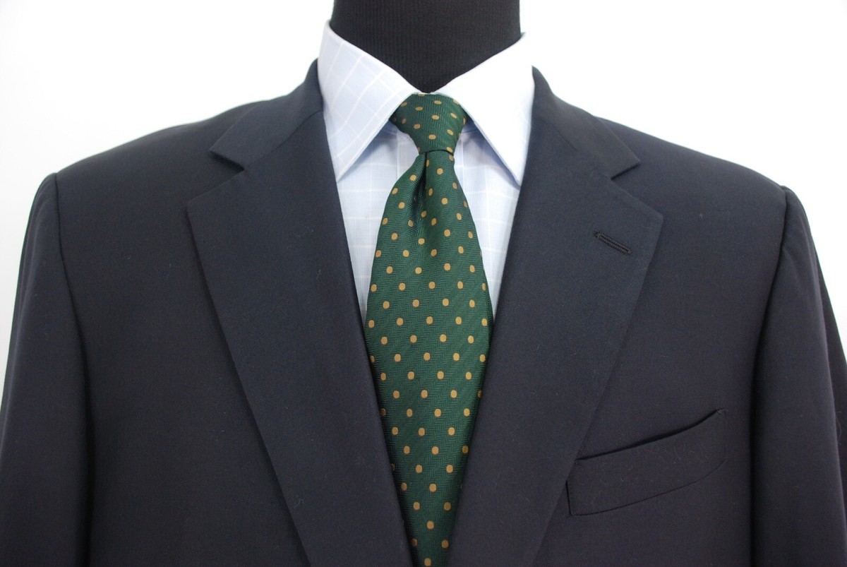 Brooks Brothers Country Club 2Btn Loro Piana Wool Navy Blue Blazer