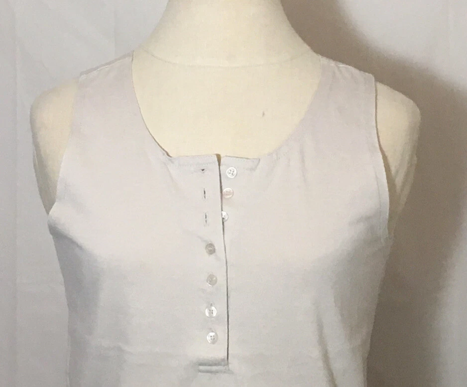 Women’s Erika Petite Beige Casual Tank Cotton Blend Size Petite Small - Image 2 of 4