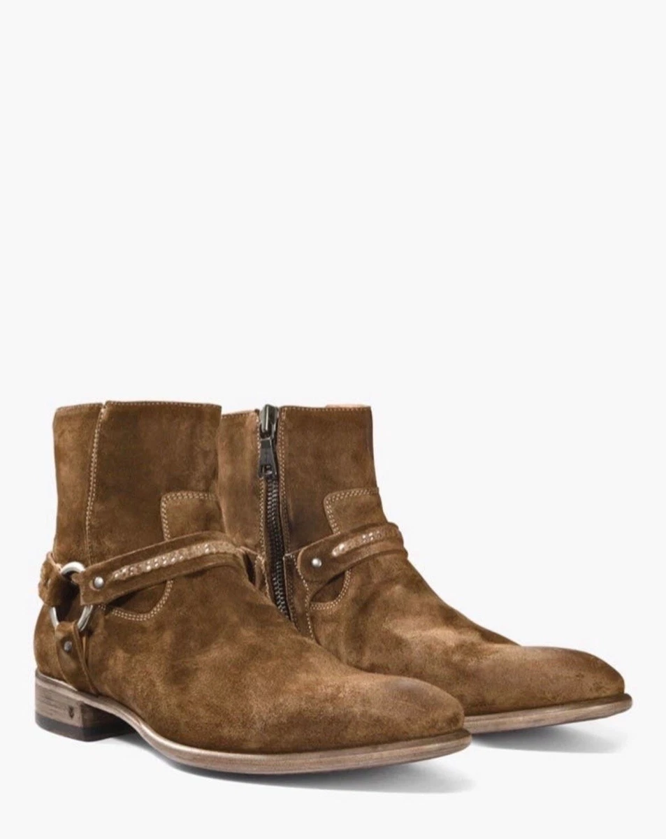 John Varvatos Zip Suede Boots for Men for Sale | Shop New  display picture 3