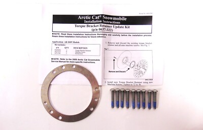OEM Arctic Cat Snowmobile Torque Bracket Retainer Update Kit 0637-322 READ LISTI