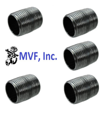 1'' x Close (1-1/2'') S/40 A53 Black Steel Pipe Nipple (NPT) N2060011 (5-Pack)