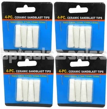 16pc Ceramic Tip Nozzles for Sand Blaster Gun Tips 2.4mm 2.7mm 3.2mm 3.6mm