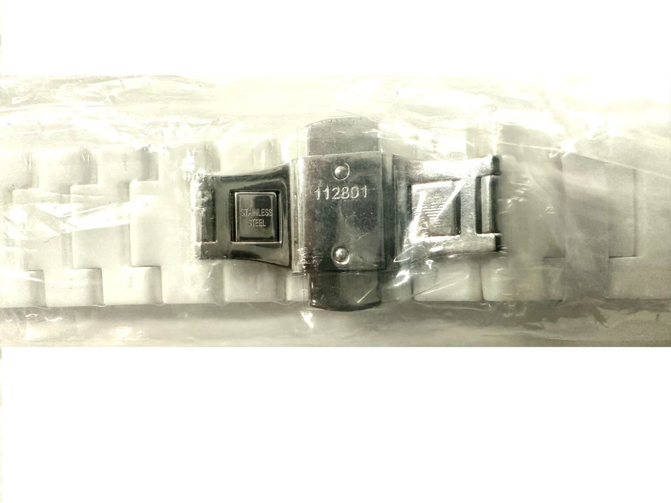 Correa de reloj EMPORIO ARMANI AR1456 cerámica blanca 22 mm cierre hebilla genuina Foto 3 de 3