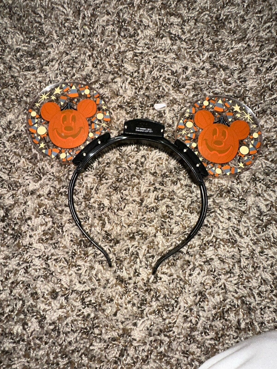 Disney Parks Halloween Mickey Mouse Pumpkin Glow Light Up Ears Headband 2018 Disney Parks Halloween Mickey Pumpkin Glow Light Up Ears  main image 3