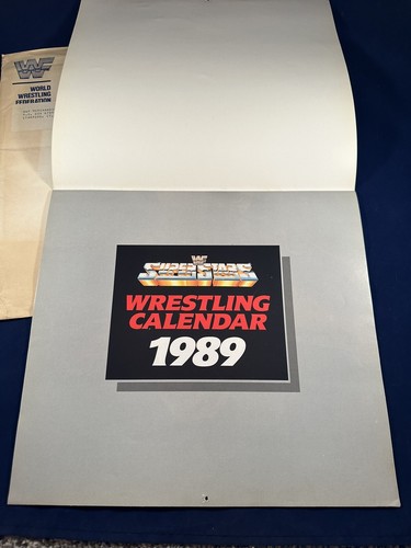 1989 WWF Wrestling Superstars Calendar New And Unused Hulk Hogan Warrior Savage - Picture 3 of 7