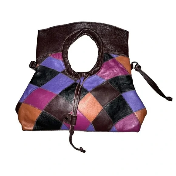 Joe's Jeans Patchwork Leather Multicolor Clutch H… - image 2