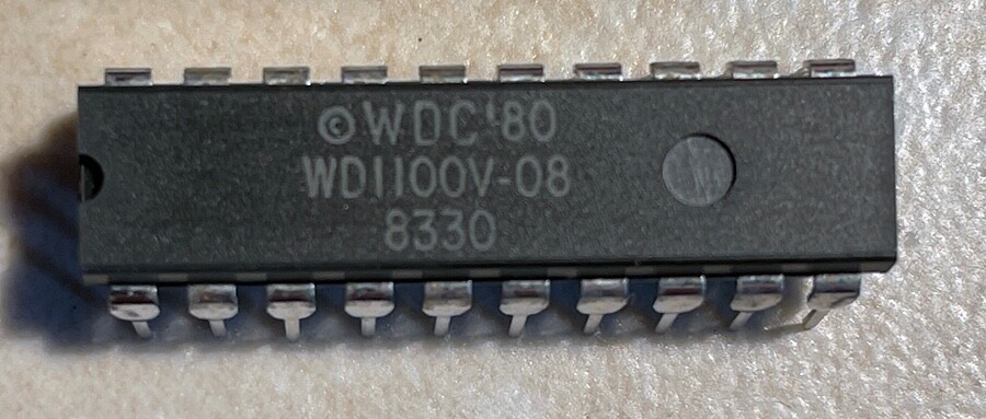 Western Digital WD1100V-08 Winchester Disk Controller - NOS