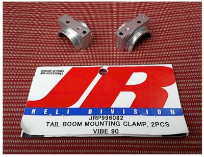 Vintage RC JR Heli Helicopter JRP996082 Alum. Tail Boom Mount Clamp Vibe 90 3D 