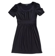 Max and Cleo Ruched Sleeve Little Black Dress Size 10