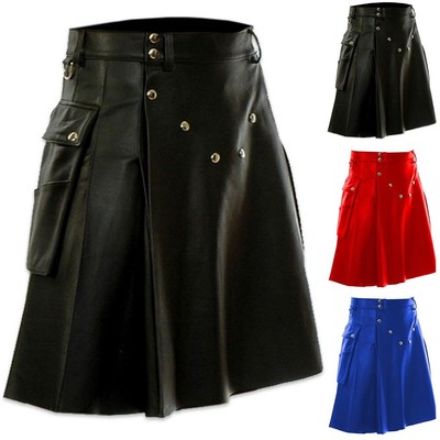 Jupe écossais Pour Homme Utilitaire Tartan Traditionnel Cargo Tactique