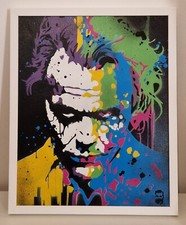 Quadro. Acrilico Su TELA. Il Joker, Heath Ledger - Street ART 