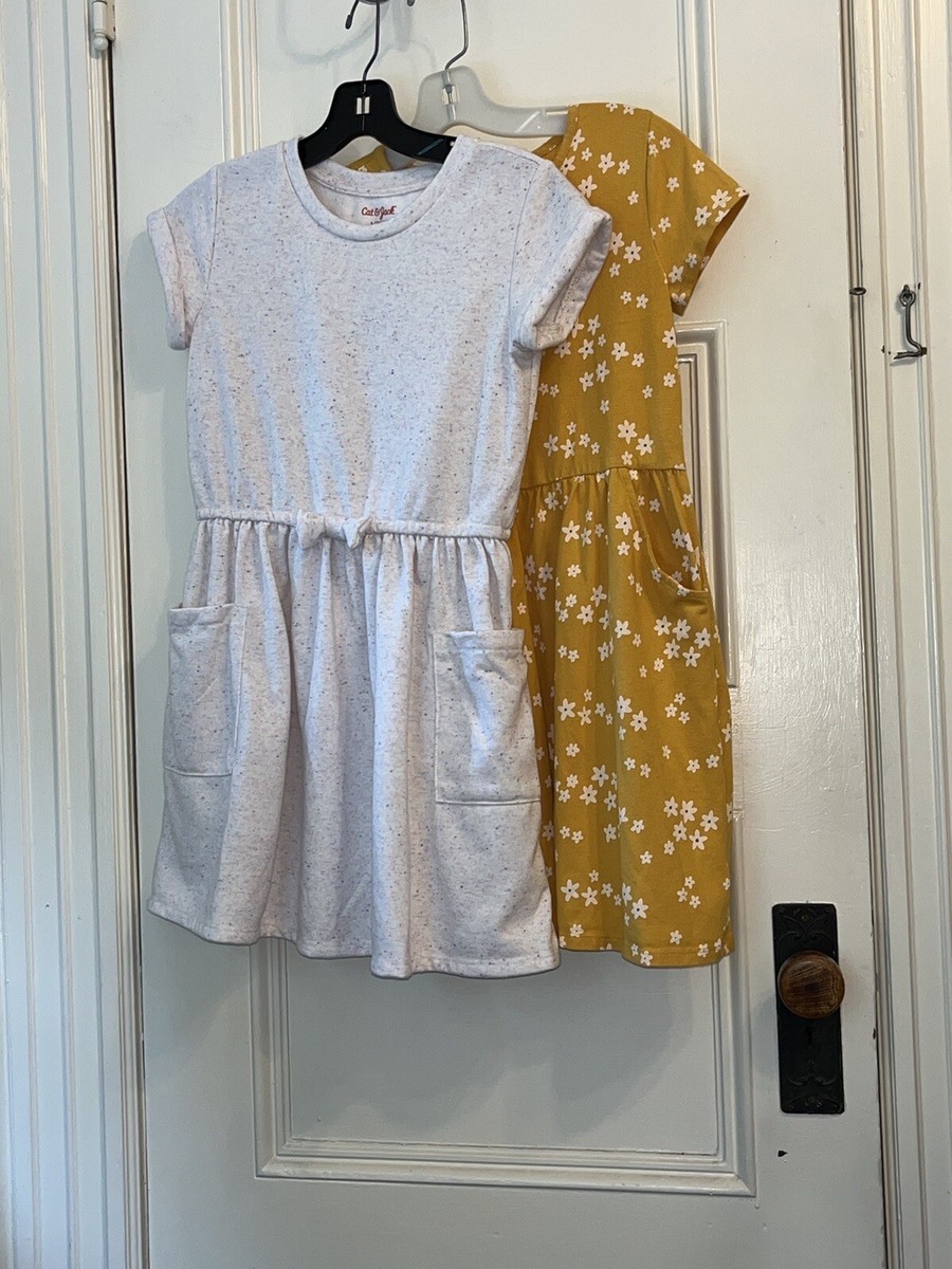 Size 10/12 LOT 2 SUMMER/FALL Dresses Cat & Jack Beach CoverUp 1LtWeight  1FrTerry | eBay