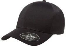 Flexfit Delta 180 Seamless Carbon Cap Fitted Baseball Hat Performance Blank
