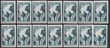 1946 France Francaise  3F Conference Dove Lot x 14 MNH