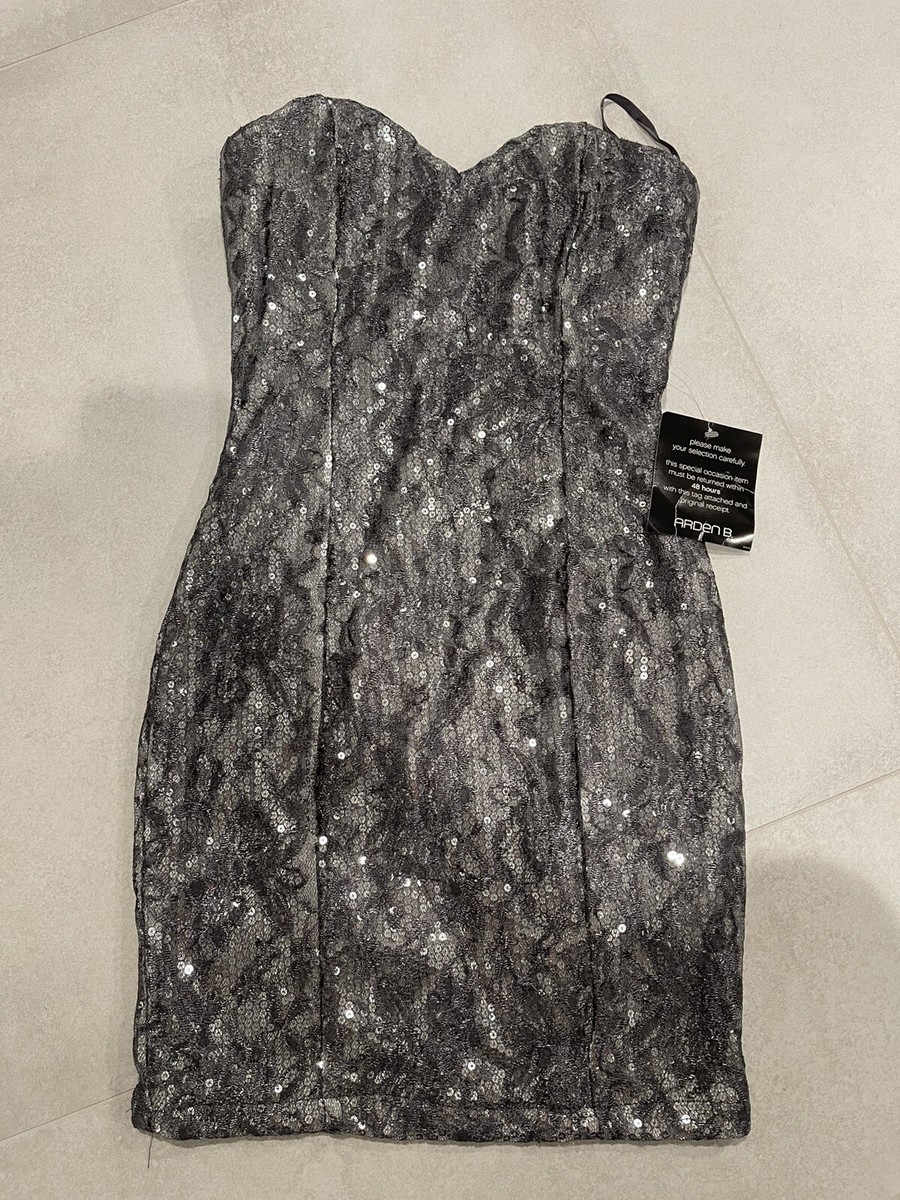 Arden B Sequin Dress Strapless S NWT Arden B Sequin Dress Strapless S NWT