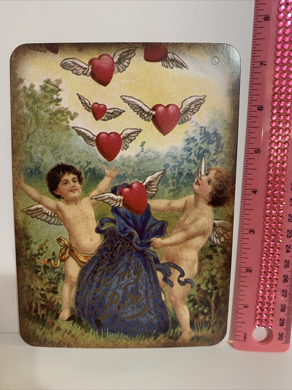 Valentine’s Day Decor VINTAGE STYLE Die Cut Cardboard 5 X 7” eBay