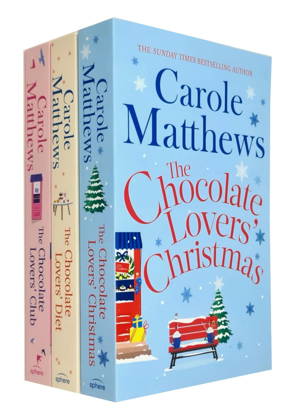Chocolate Lovers Series 3 Books Set by Carole Matthews Christmas, Diet, Club NEW