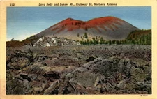 Lava Beds, Sunset Mt., Highway 66, Northern Arizona, Ice Caves, Tucson Postcard